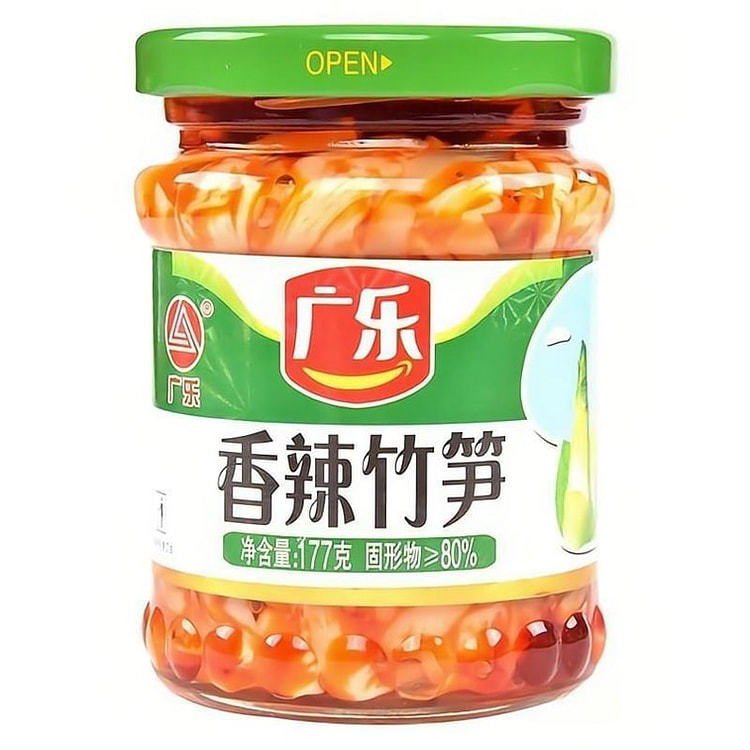 广乐香辣竹笋177g｜开瓶即食 177 克