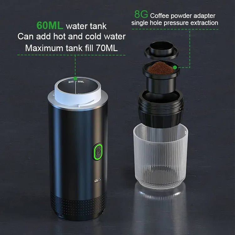 Wireless Electric Portable Espresso Coffee Machine 1 pack