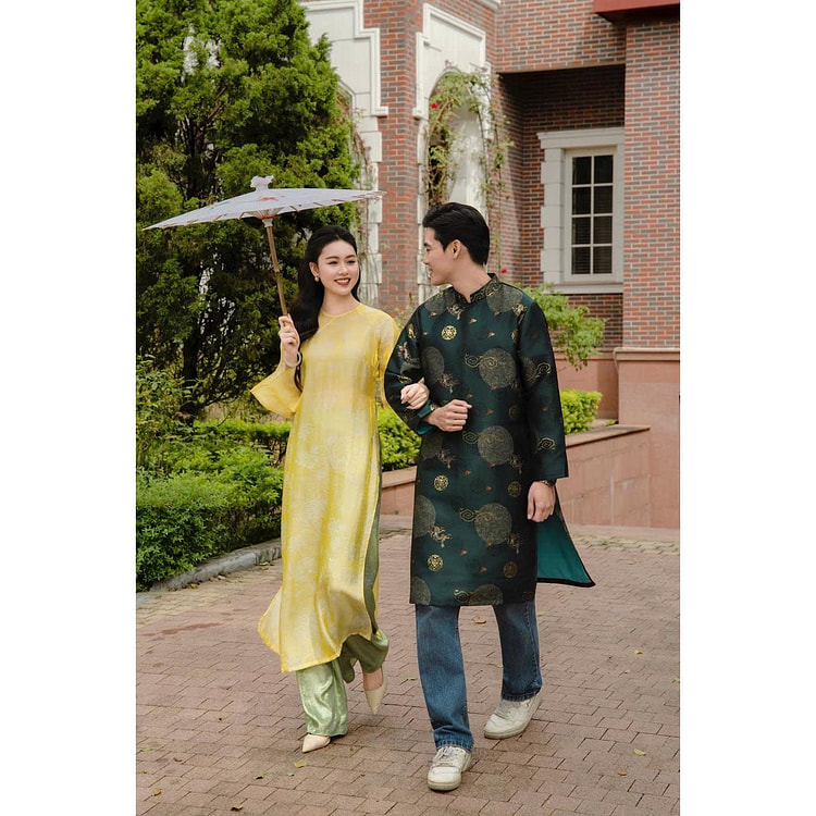 Cocolili Size L M252 Silk Ao Dai (With Pant) 1 each