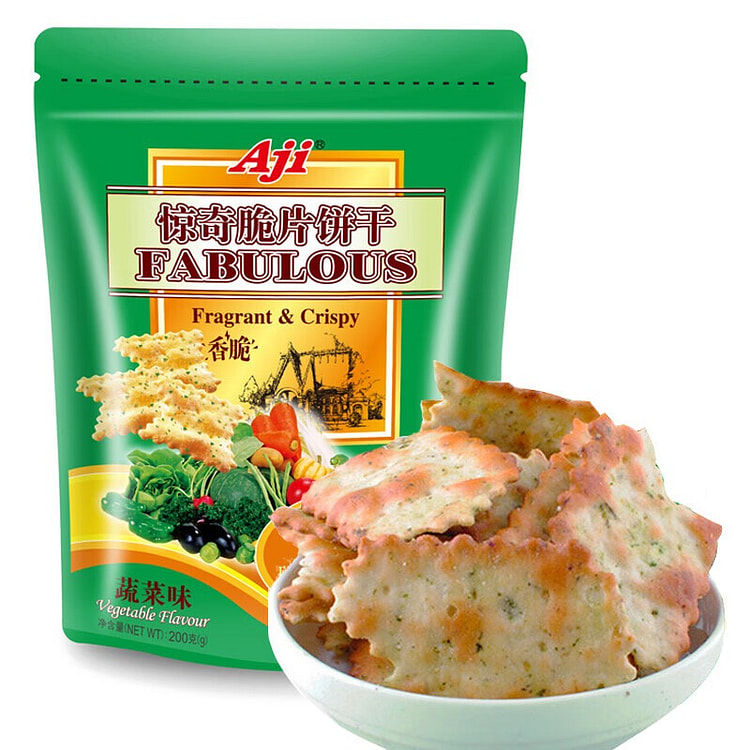 Aji Crispy Crackers (Vegetable Flavor) 200 g