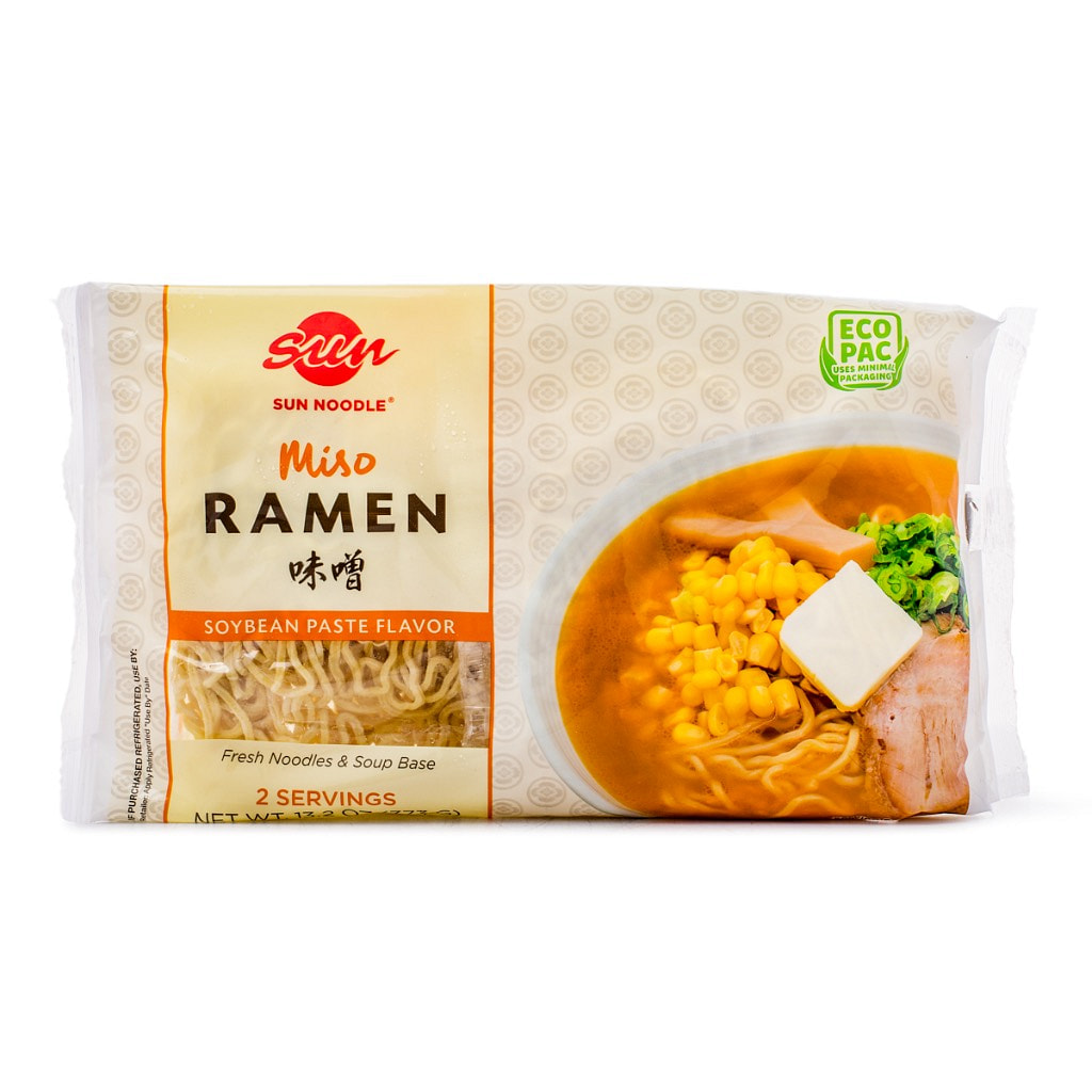 Get Sun Noodle Miso Ramen Soybean Paste Flavor, Frozen (2 Servings