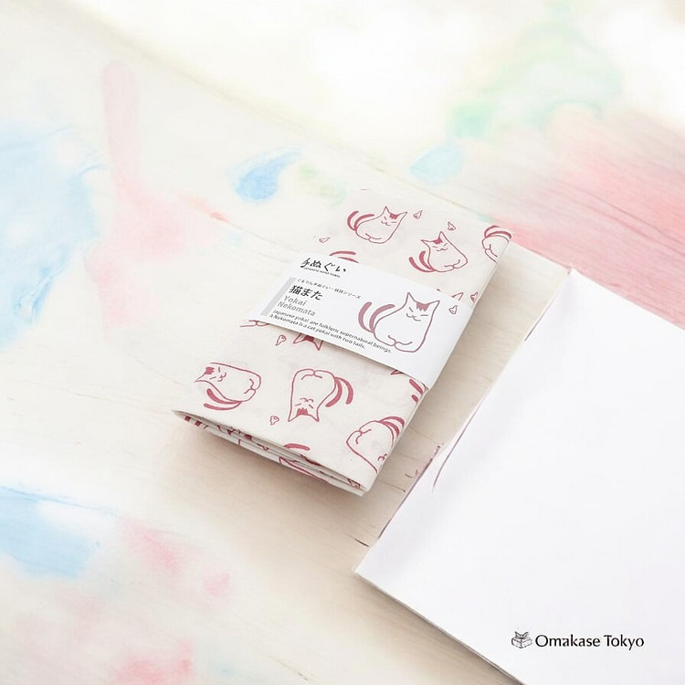 Gururin Tenugui Hand Towels Cat and Oddhi Rose 40 g