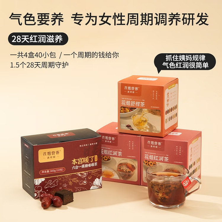 Color tea, women's cycle maintenance