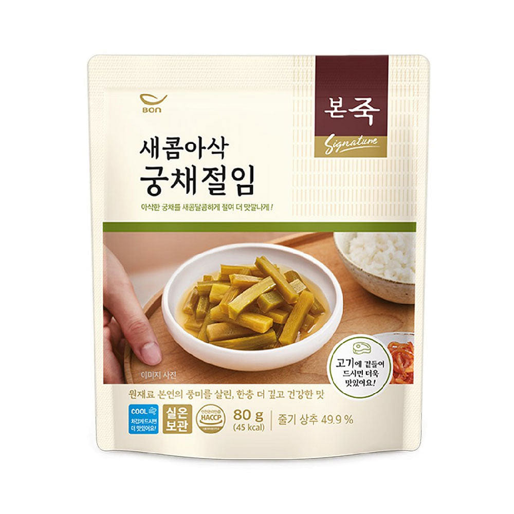 본죽 새콤아삭 궁채절임 80g 1 개