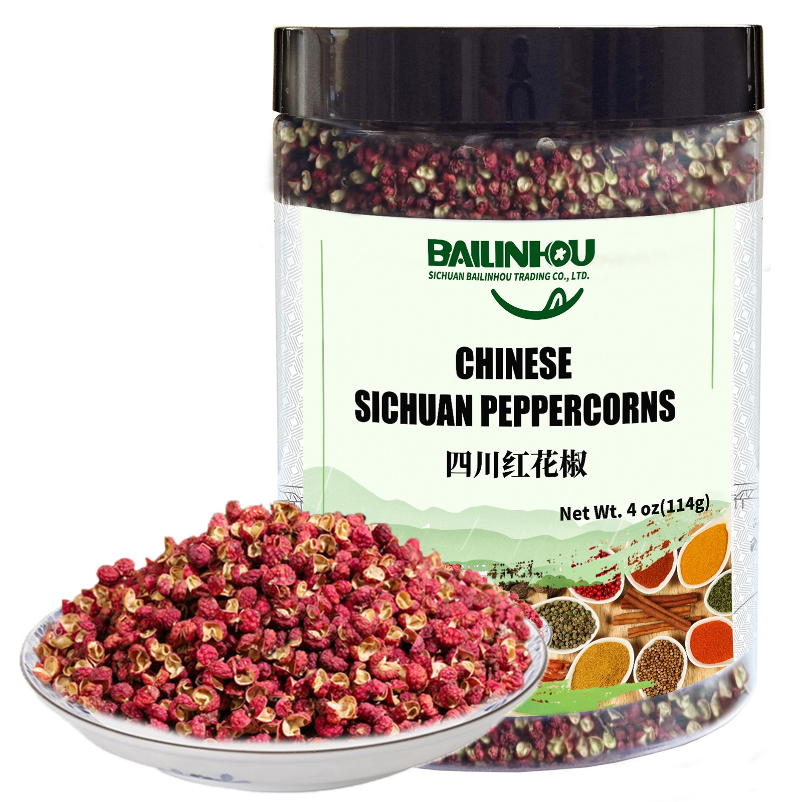 BAILINHOU Premium Red sichuan peppercorns 4 oz