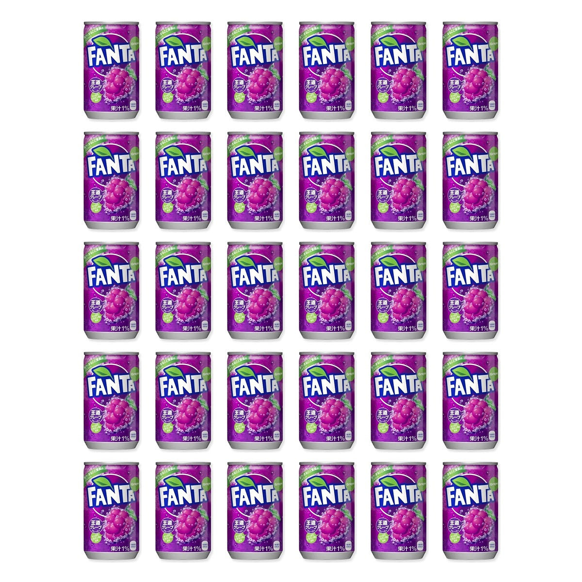 Coca-Cola FANTA Grape Flavor 30 cans 4800 ml