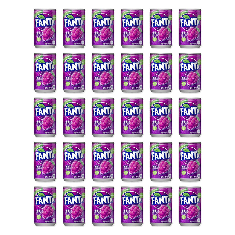 Coca-Cola FANTA Grape Flavor 30 cans 4800 ml