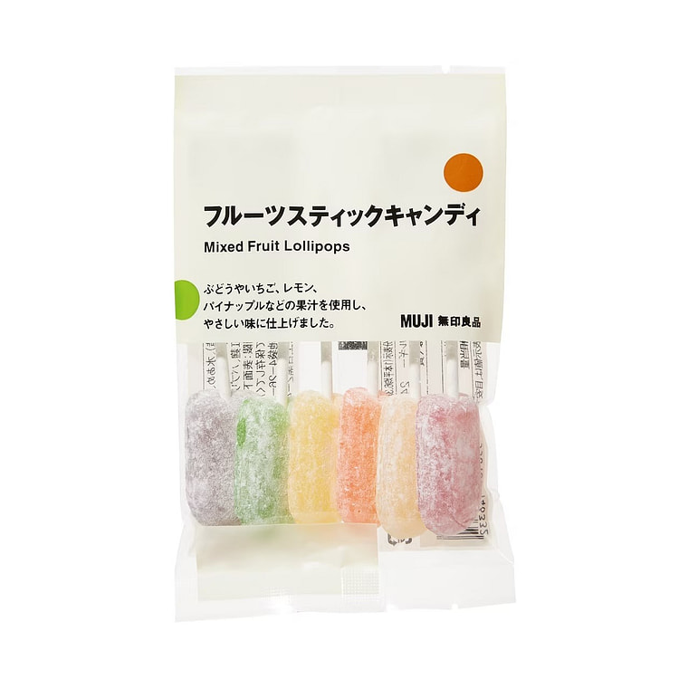 日本MUJI 無印良品 混合水果味觉糖 6本入