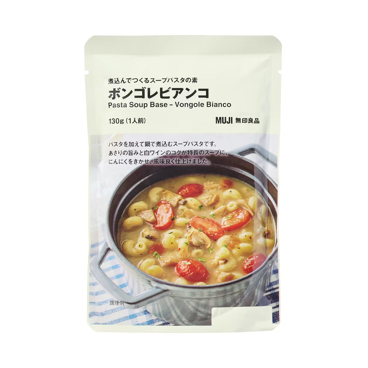 MUJI Pasta Soup Vongole Bianco Spaghetti Clam 130g 1 each