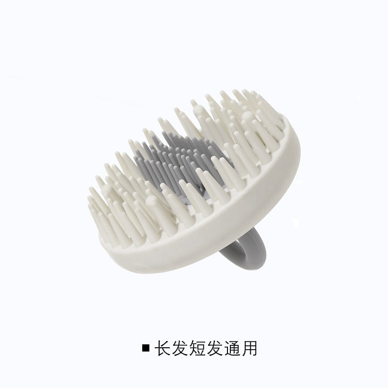 FaSoLa Home Shampoo Brush Massage Wet & Dry Detachable White Grey 1 count