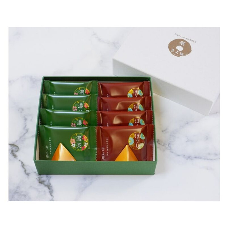 KIYOSEN 宇治/焙茶抹茶巧克力 8枚入