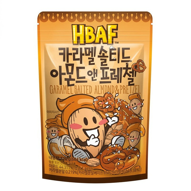 HBAF 焦糖咸杏仁椒盐脆饼 1 块装 120 克