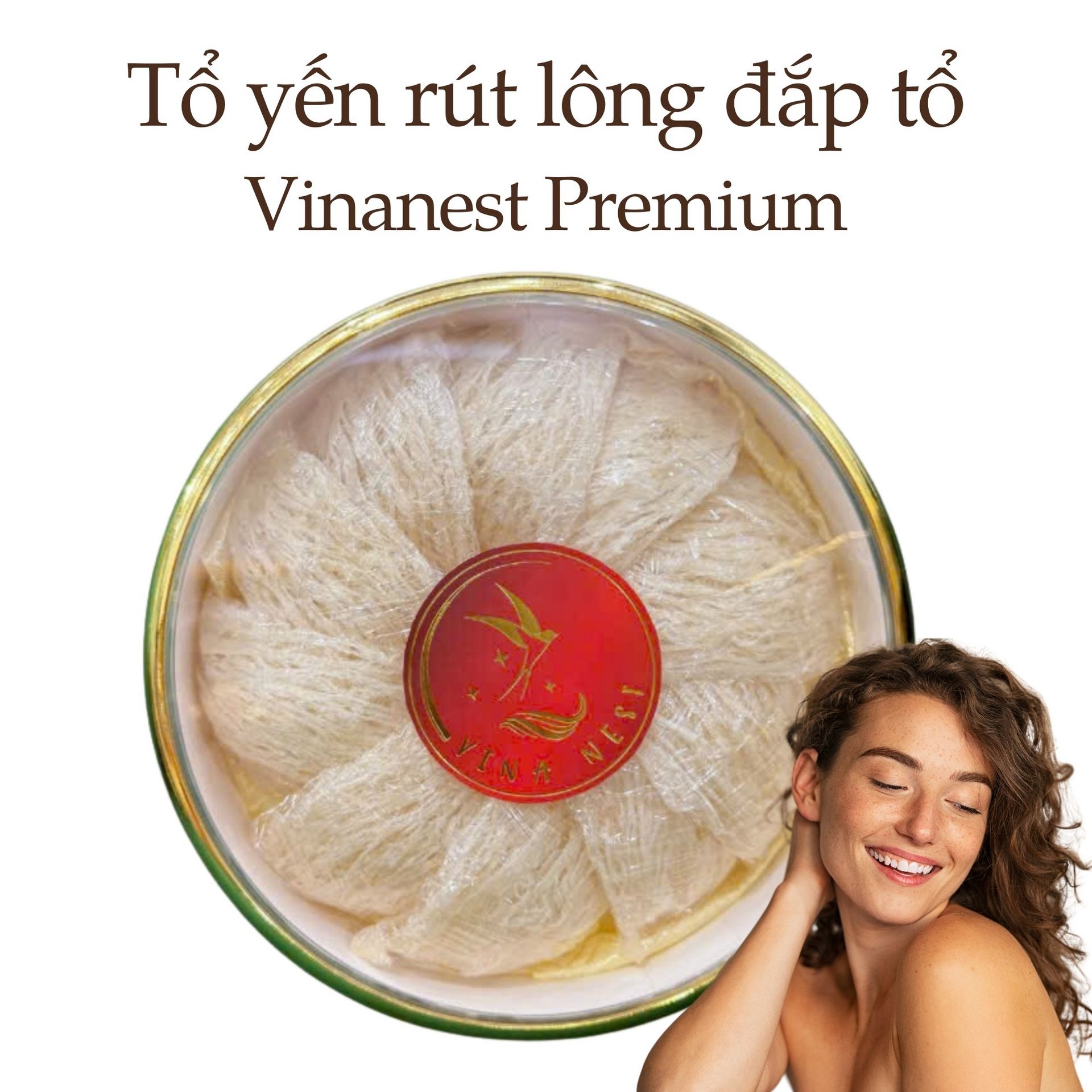 Tổ Yến Rút Lông Đắp Tổ Nguyên Sợi Collagen Thiên Nhiên Nguyên Chất Quà Tặng Tết 100 g