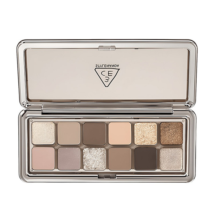 3CE 12Color Eyeshadow Palette Low-Saturation Matte 1 box
