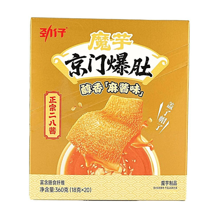 JINZAI Beijing Style Konjac Snack Sesame Paste Fla 1 box