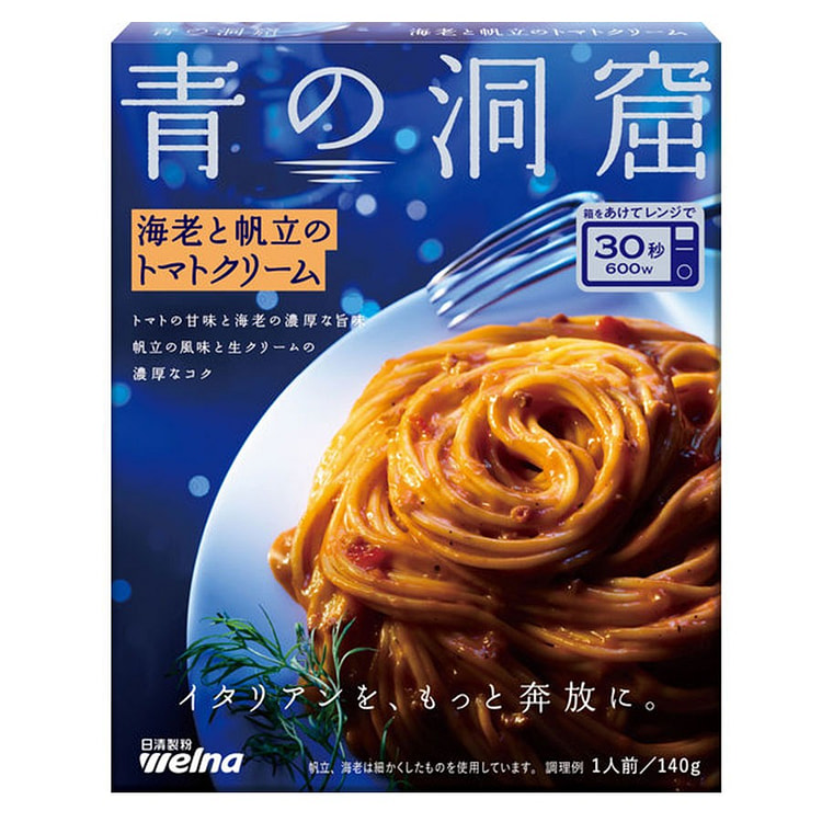 日清制粉青之洞窟 虾仁扇贝番茄奶油意面酱 海鲜风味 140 克