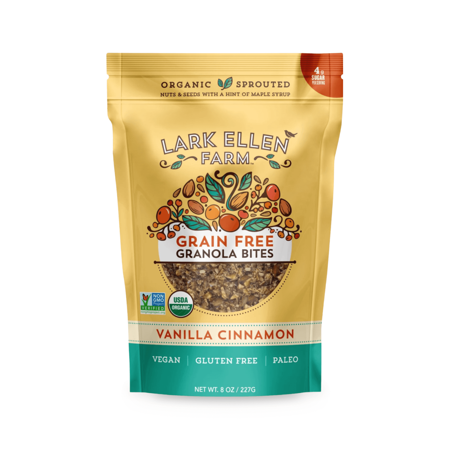 Lark Ellen Granola Grain Free Granola Bites - Vanilla Cinnamon 227 g