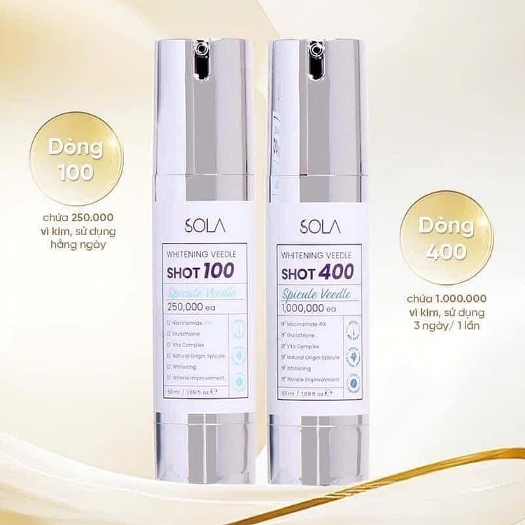 Sola Whitening Veedle Shot 100 & 400 Set
