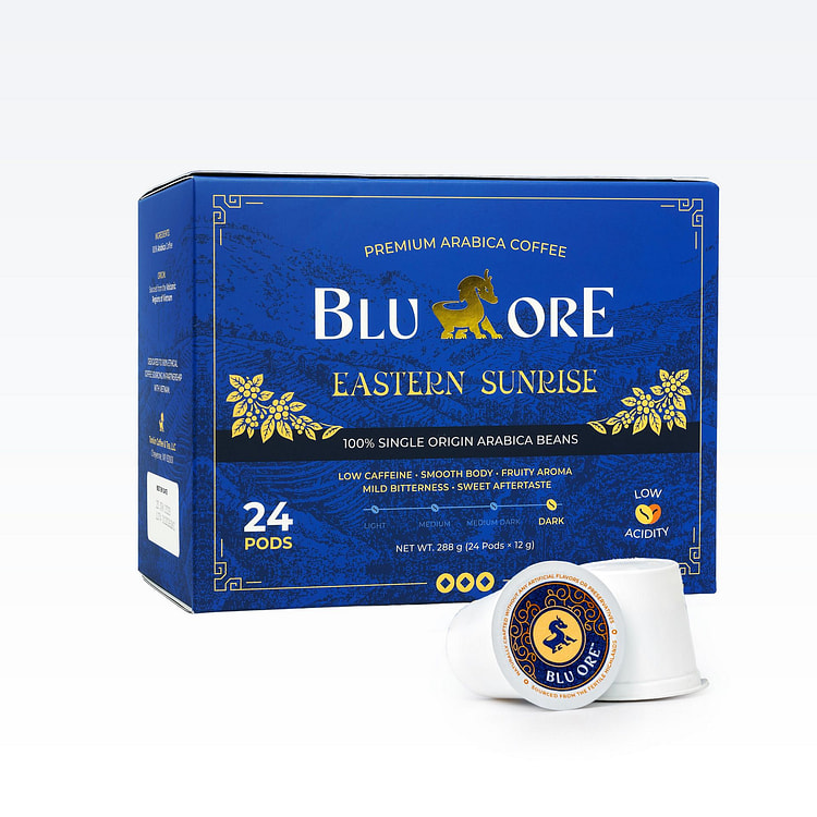 Blu Ore Eastern Sunrise Arabica K-Cup Dark Roast 1 케이스