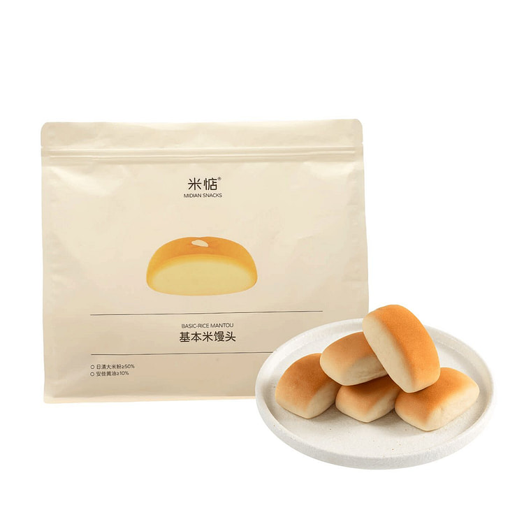 MiDian Basic Rice Steamed Buns 350g*1 bag