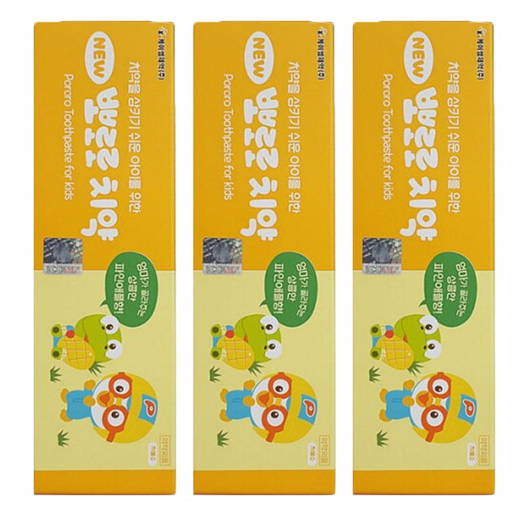 Pororo 儿童牙膏(菠萝味) 90g*3