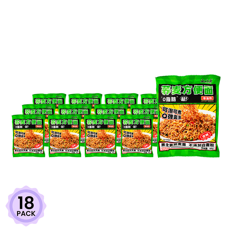 云山半 荞麦方便面 10包 600 克*18 包