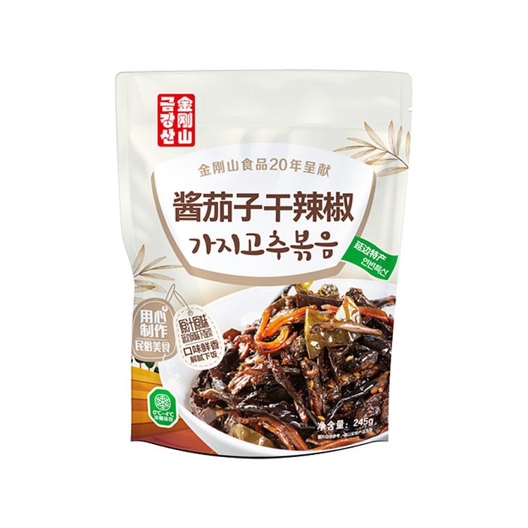 金刚山酱茄子干辣椒咸菜延边朝鲜族酱 245g*1袋