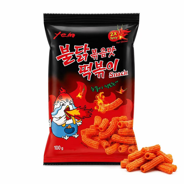 YEM 火辣鸡肉味年糕条 100克 1 份