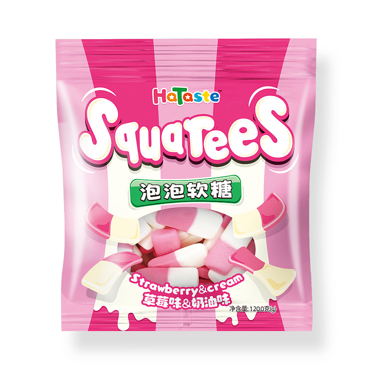 Chew sugar strawberry Cream 120g*1 bag