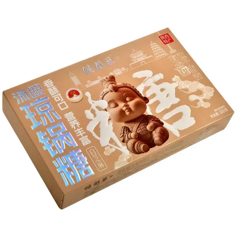 Demaogong Liuqu Qiongguo Candy 300g, White Sesame 1 box