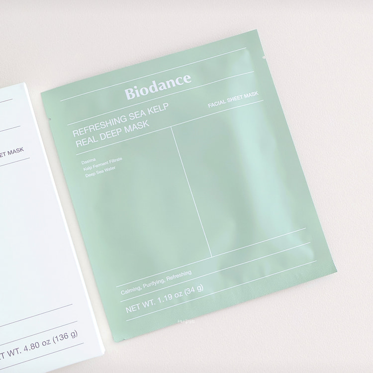 Biodance胶原蛋白凝胶海带平衡皮脂面膜1片