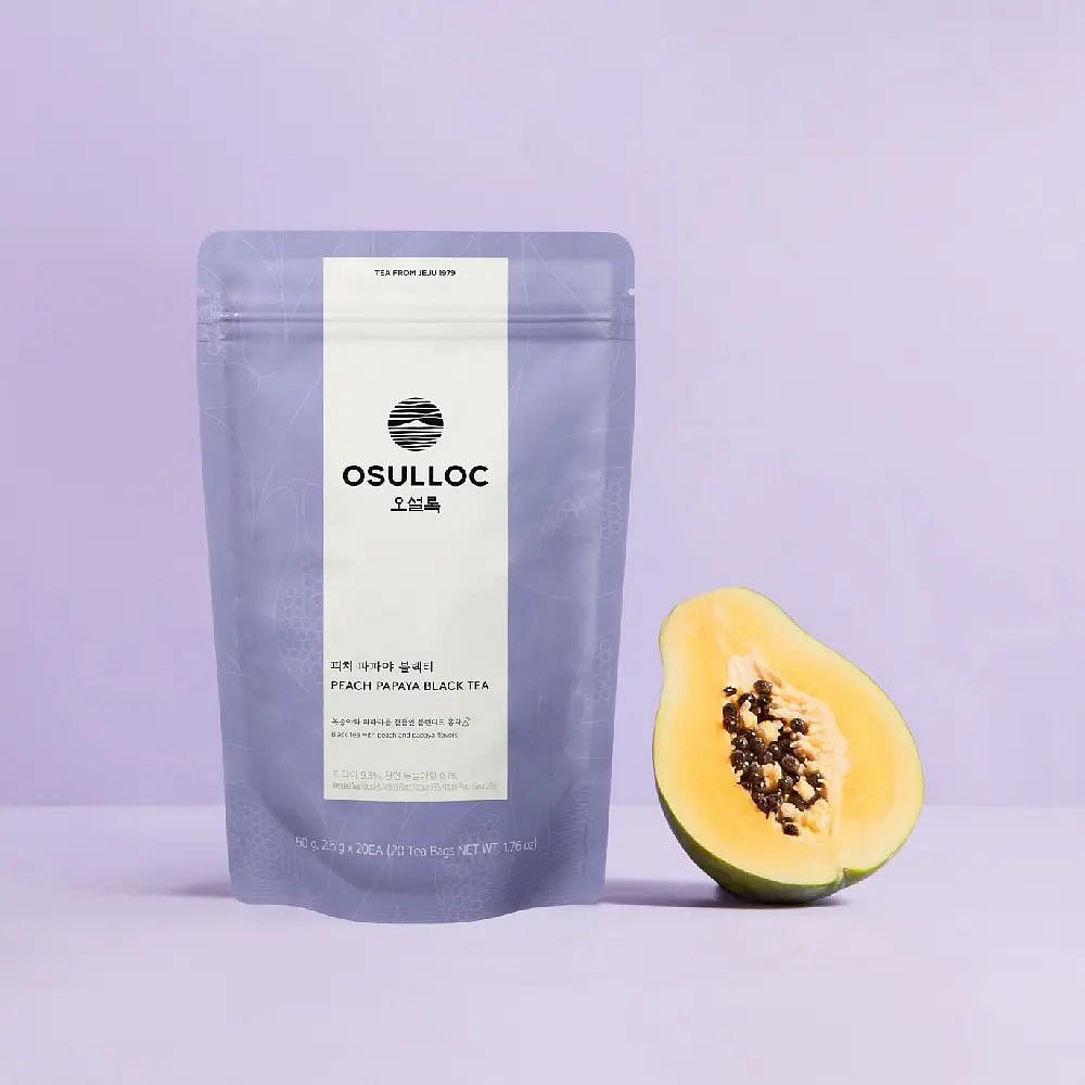 OSULLOC Peach Papaya Black Tea2.5g*20 Tea Bags 50g 1 each