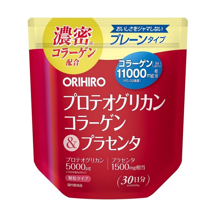 ORIHIRO Proteoglycan Collagen & Placenta 180g 1 each