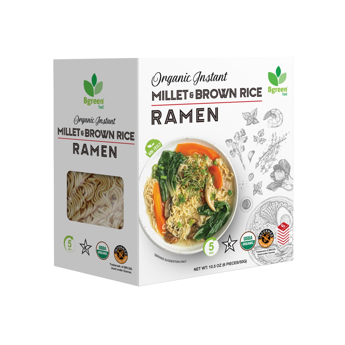 Organic Instant Millet & Brown Rice Ramen 10.5 oz