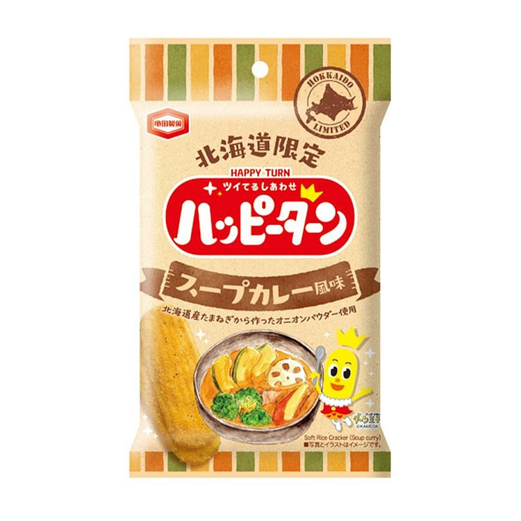 龟田制果 Happy Turn 日本米果 汤咖喱味