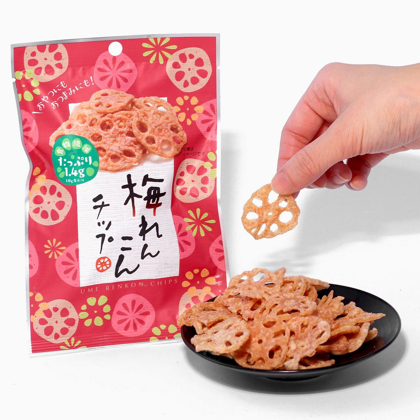 Lotus Root Chips: Plum Flavor (1 Bag) 39 g