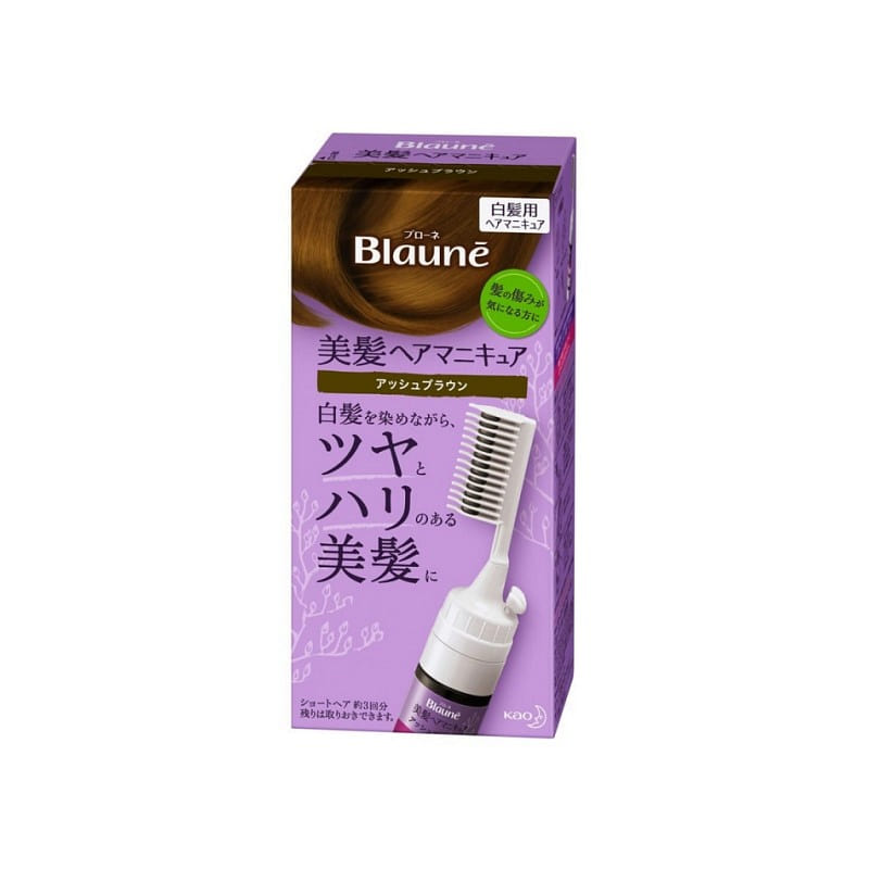 Kao Beautiful Hair color with Comb Ash Brown 72g 1 each