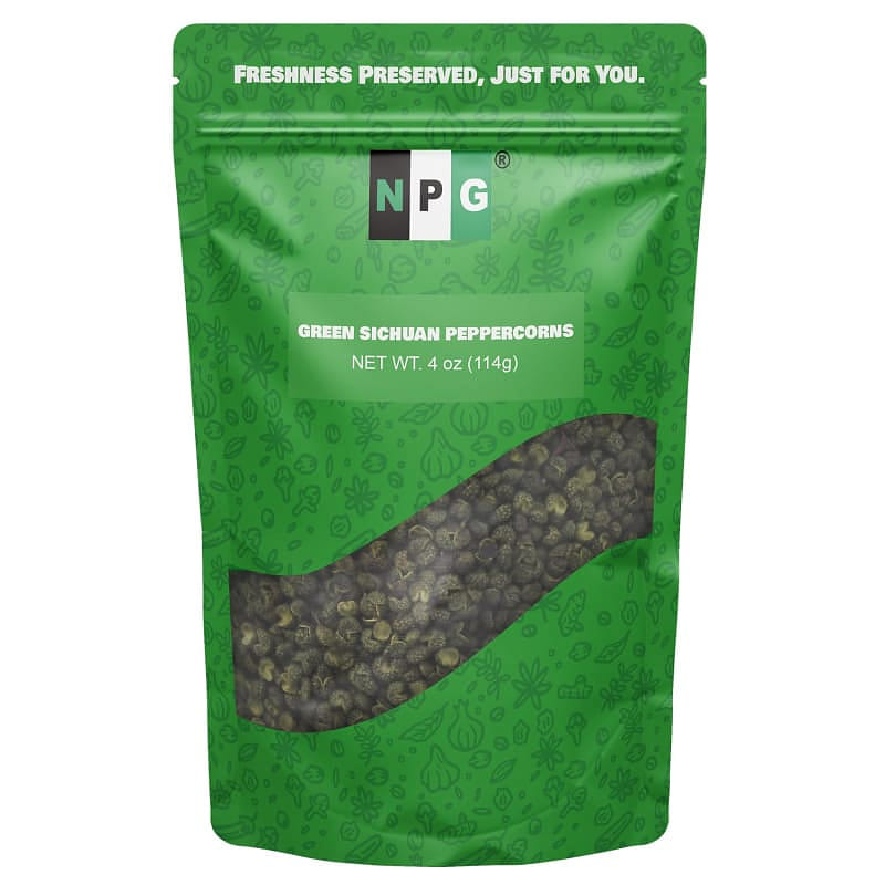 NPG Green Sichuan Peppercorns Whole 4 Oz 114 g