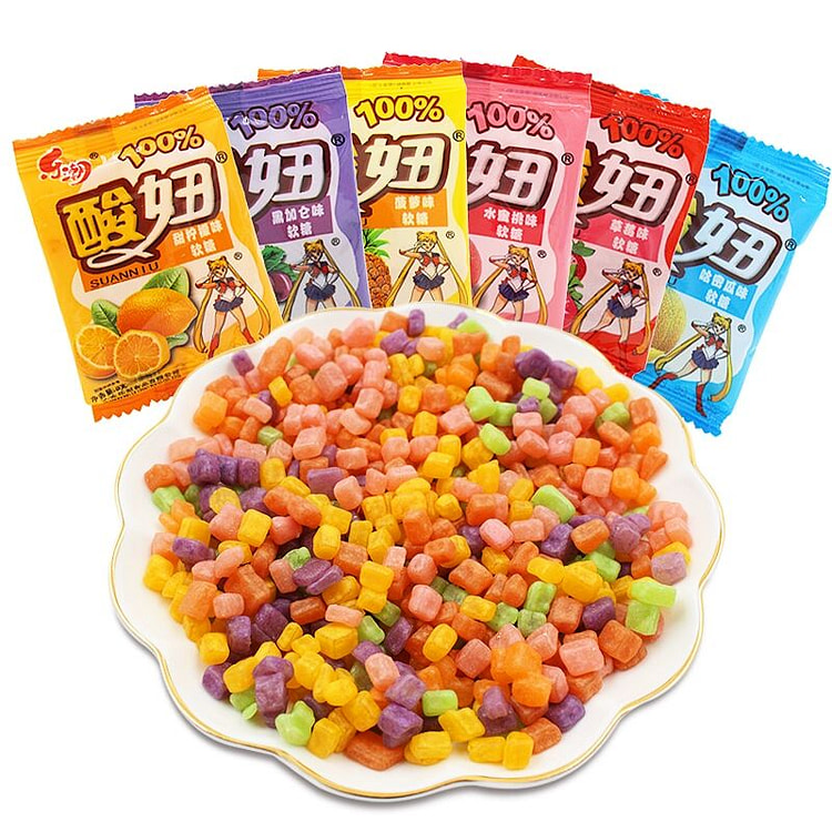 酸妞软糖水果味糖果