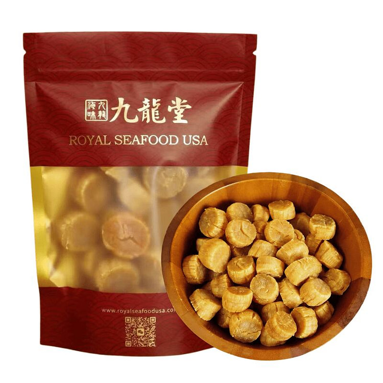 九龍堂 特级 超大号鲜甜北海道干贝 煲汤煮粥XO酱 8 盎司