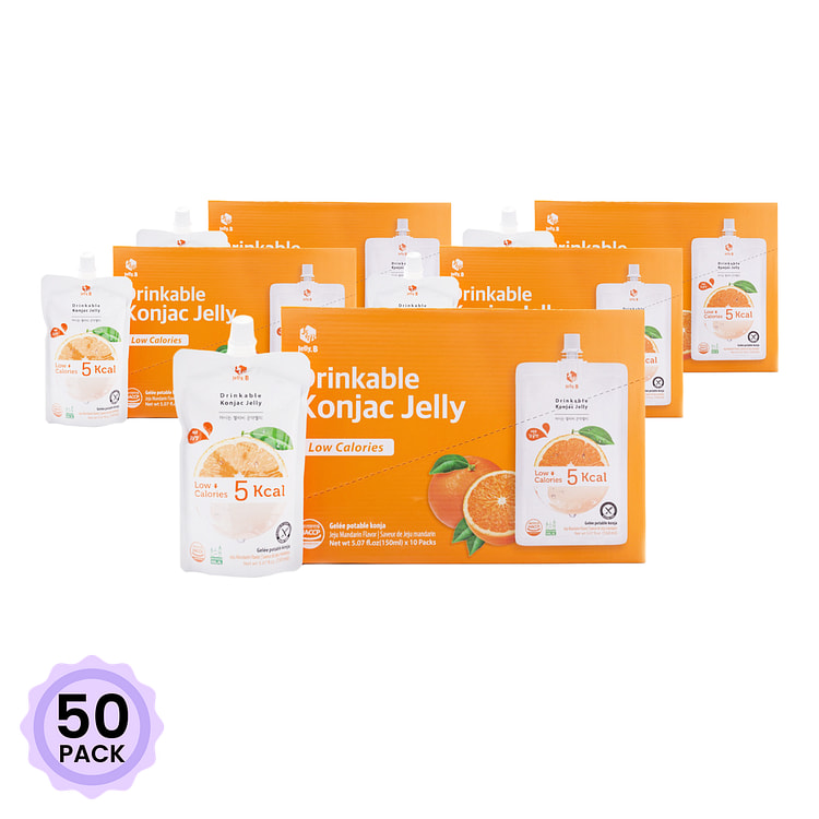 Jelly. B 蒟蒻果冻 橘子味 3.83 磅*50 包