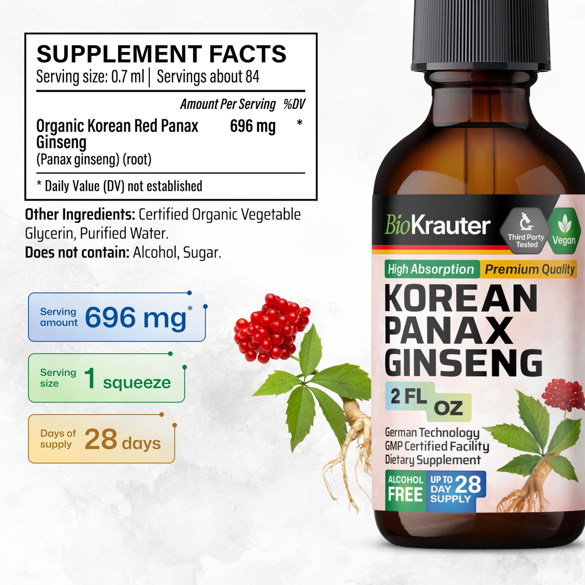 Get Panax Ginseng Extract Liquid - Korean Red Ginseng Delivered | Weee!  Asian Market