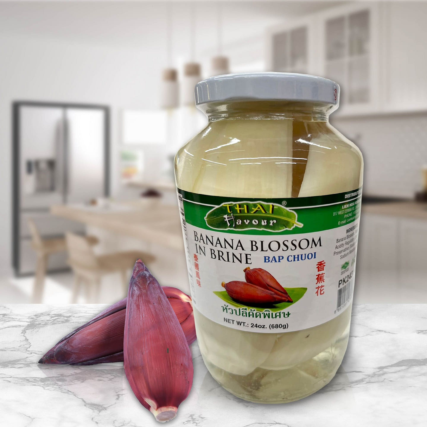 Pickle Banana Blossom in Brine (L) 16 oz
