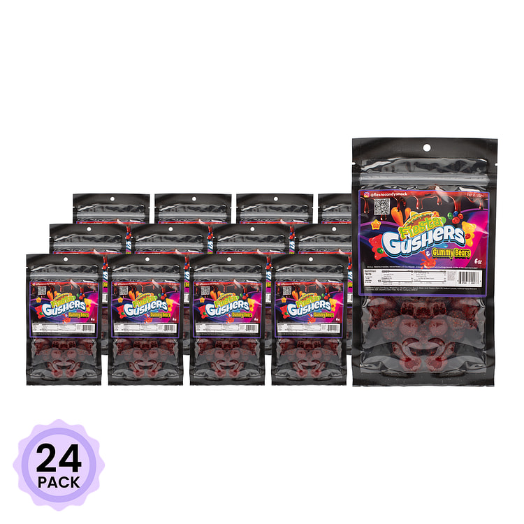 Fiesta Gushers & Gummy Bears 6 oz*24 pack