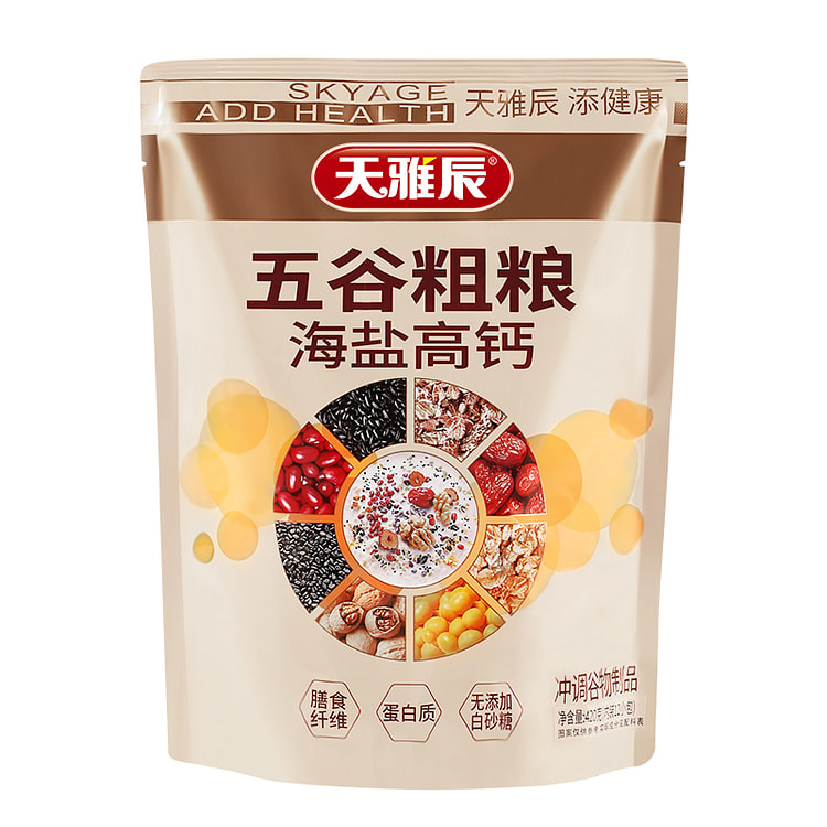 天雅辰咸味五谷粗粮海盐代餐早餐420g*1袋