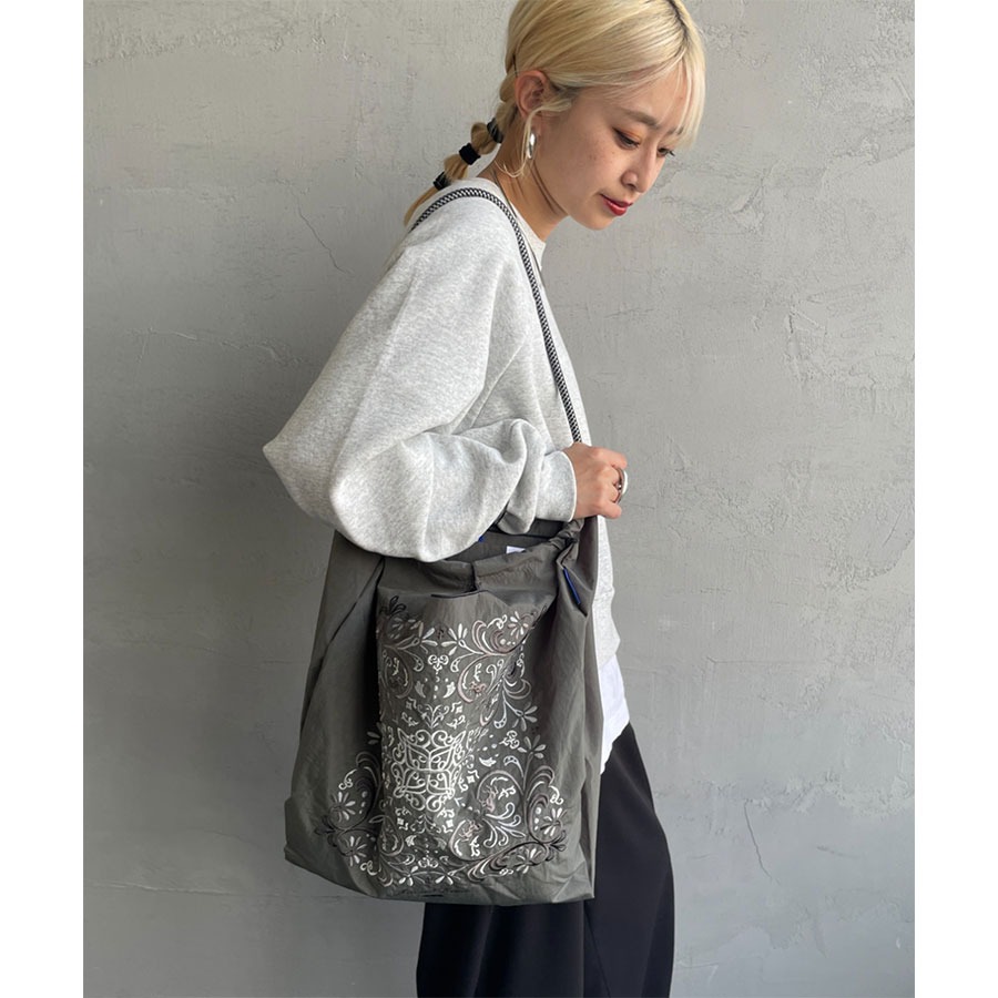 Ball&Chain DAMUSK C.GRAY刺繍エコバッグ(M) - Weee!