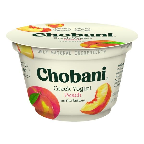 Chobani Peach Greek Yogurt Weee!