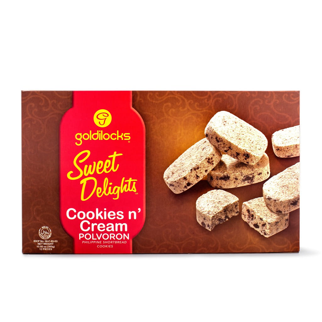 Goldilocks Sweet Delights Polvoron Cookies N' Cream 300 g