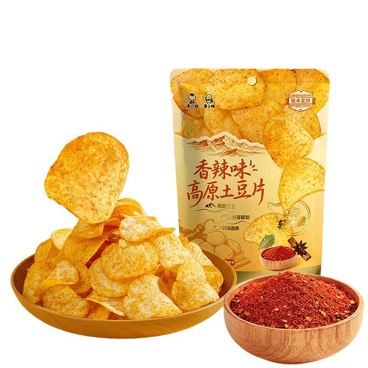 Dian Er Wa thinly sliced spicy potato chips 135g*1 135 g