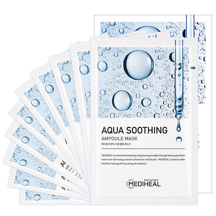 Mediheal Aqua Soothing Ampoule Mask 10sheets/box